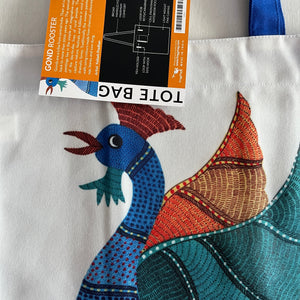 Tote Bag, Gond Rooster