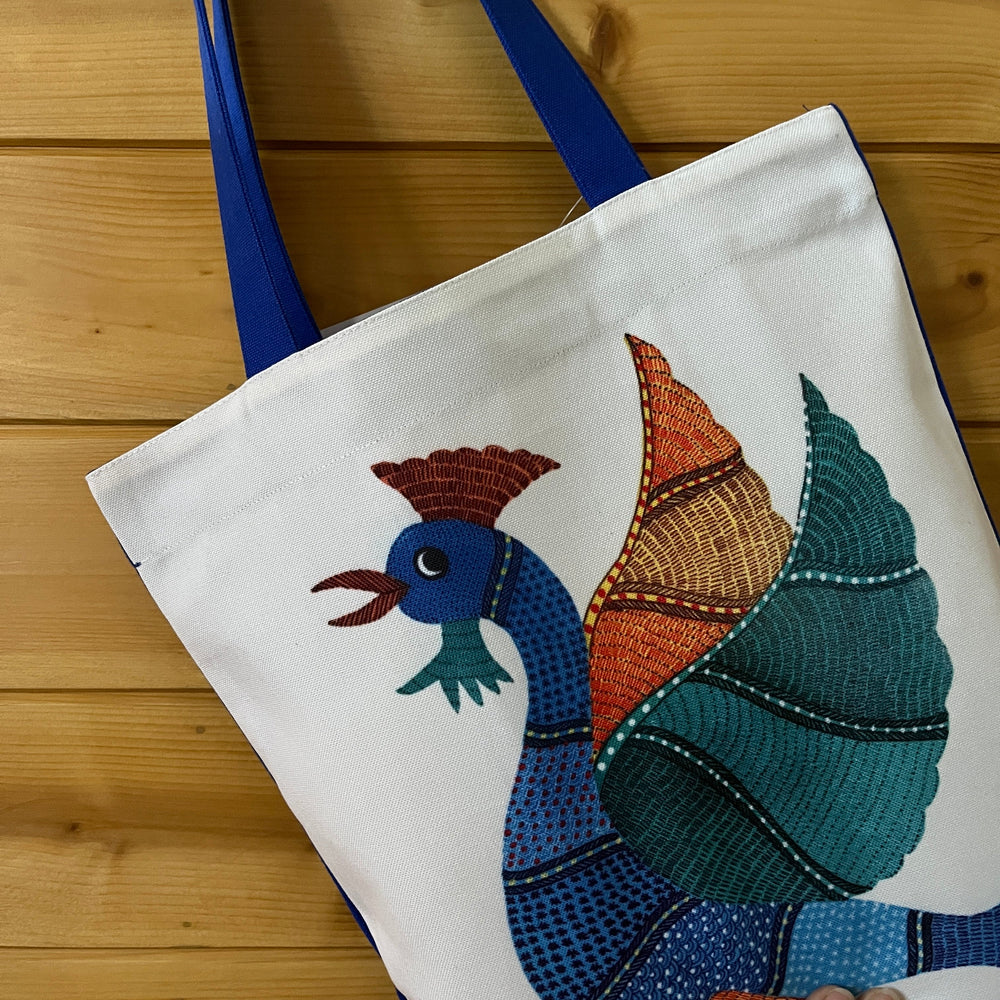 Tote Bag, Gond Rooster