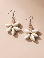 Handmade Cowry Jute Earrings