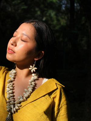 Handmade Cowry Jute Earrings