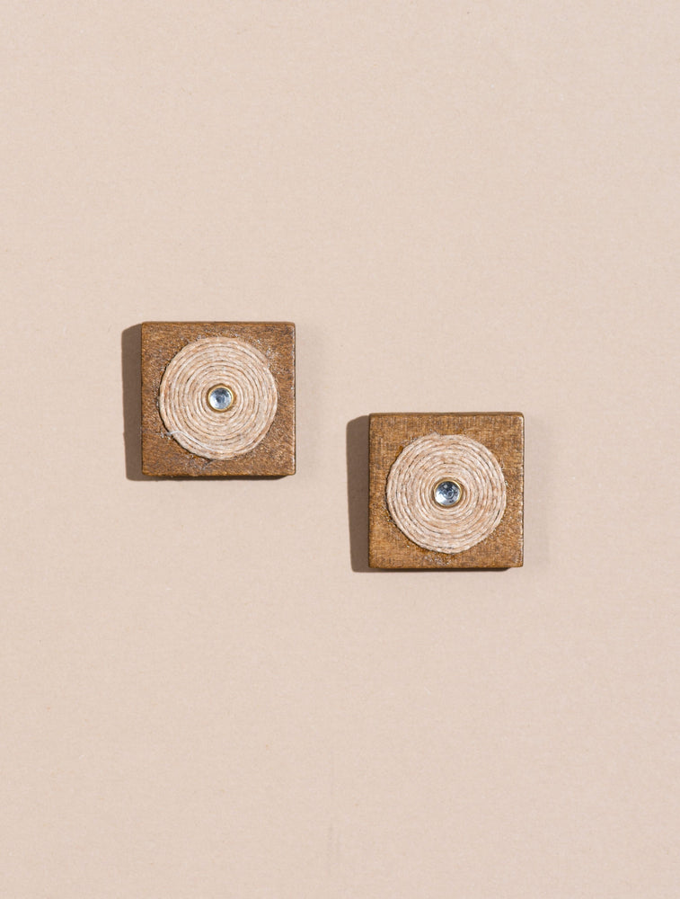 Square Wooden Block Studs