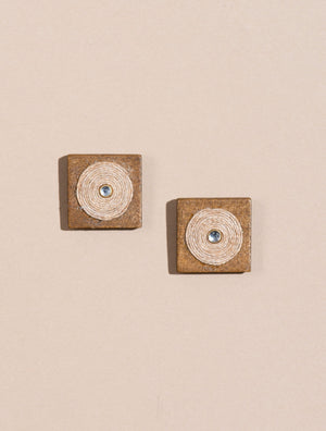 Square Wooden Block Studs