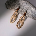 Sabai Grass Handweaving Loop  Earrings