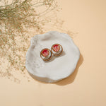 Multicolor Repurposed Fabric and Wood studs