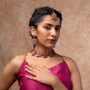 Multicolor Kantha Silk Fabric and Repurposed Wood Earrings
