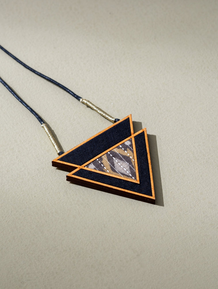 Brown Triangular Necklace