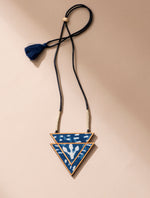 Indigo Triangular Necklace