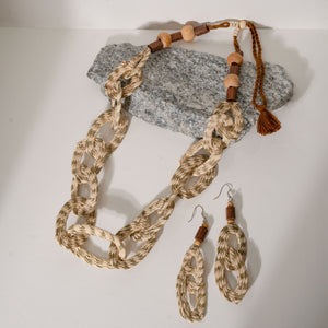 Sabai Grass Handweaving Loop Necklace