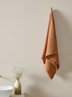 Chalk | Cotton | Waffle | Bath Towel | Salted Brick