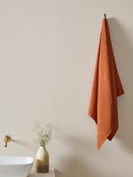 Honeycomb | Cotton Bamboo | Waffle | XL Bath Towel | Sienna