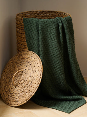 Honeycomb | Cotton Bamboo | Waffle | XL Bath Towel | Verde
