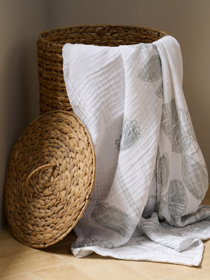 Vine Bloom | Cotton Gauze | Bath Towel | Tinsel