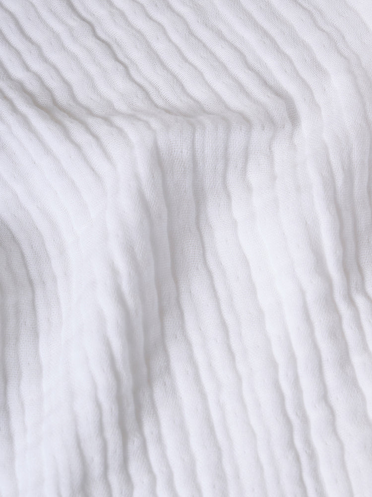 Vine Bloom | Cotton Gauze | XL Bath Towel |Clay
