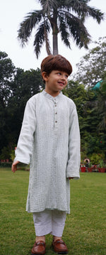 Hand Embroidered Gorgette Kurta Featuring Exquisite Full Chikankari Jaal