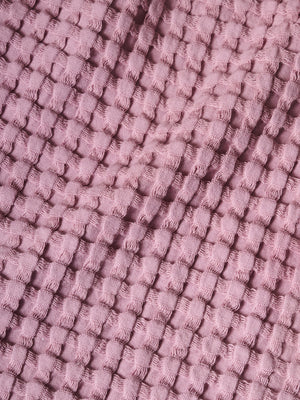 Chalk | Cotton | Waffle | Bath Towel | Mellow Mauve