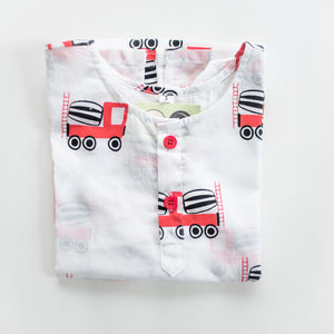 Whirly Cement Mixer - Unisex Kids Cotton Nightwear