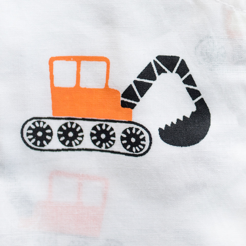 Mighty Bulldozer - Unisex Kids Cotton Nightwear