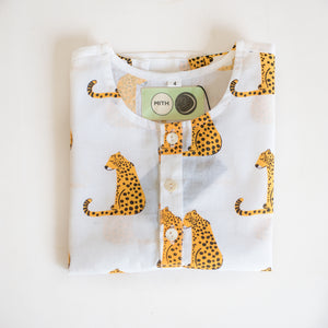 Spotty Leopard - Unisex Kids Cotton Nightwear