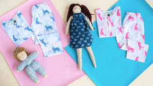 Blue Panther- Unisex Kids Cotton Nightwear