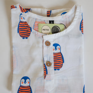 The Penguin  Dad- Unisex Kids Cotton Nightwear