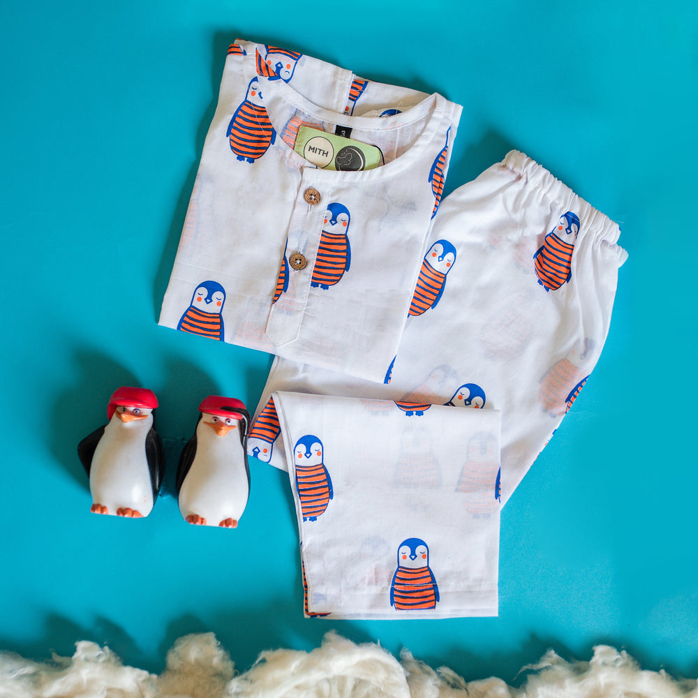 The Penguin  Dad- Unisex Kids Cotton Nightwear