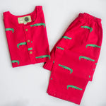 Christmas Crocodile- Unisex  Kids Cotton Nightwear