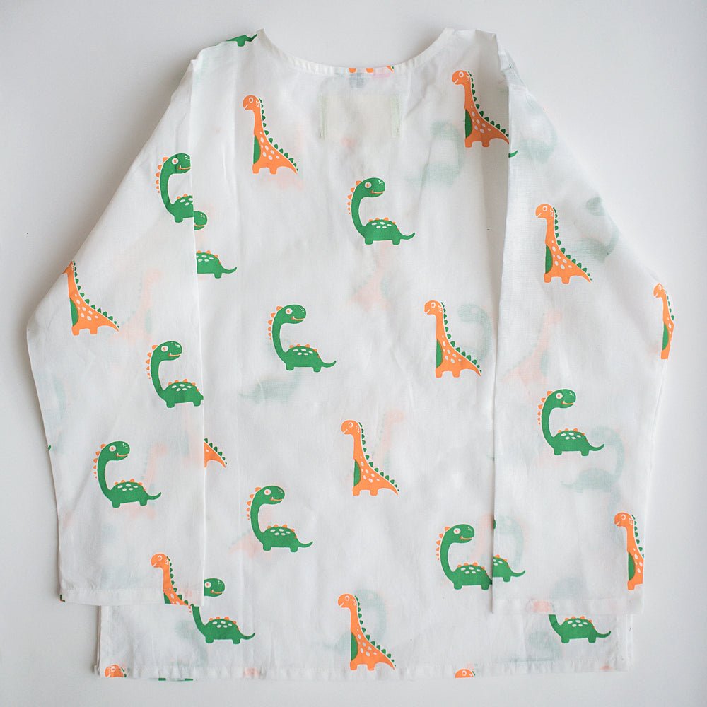 Dino Friends- Unisex Kids Cotton Nightwear