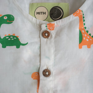 Dino Friends- Unisex Kids Cotton Nightwear