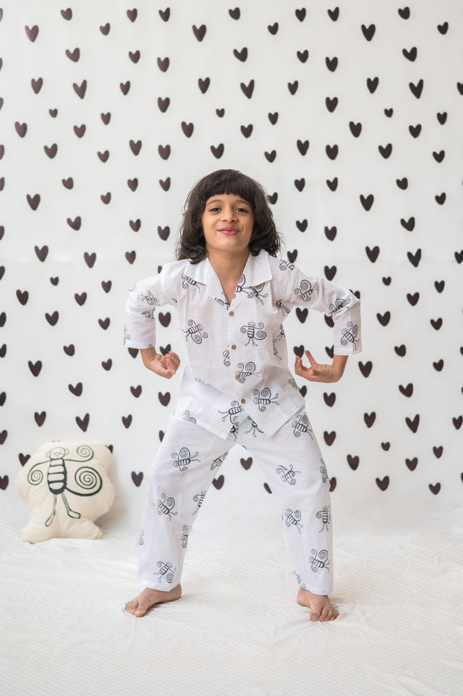 A Swinging Monkey- Unisex Kids Cotton Nightwear