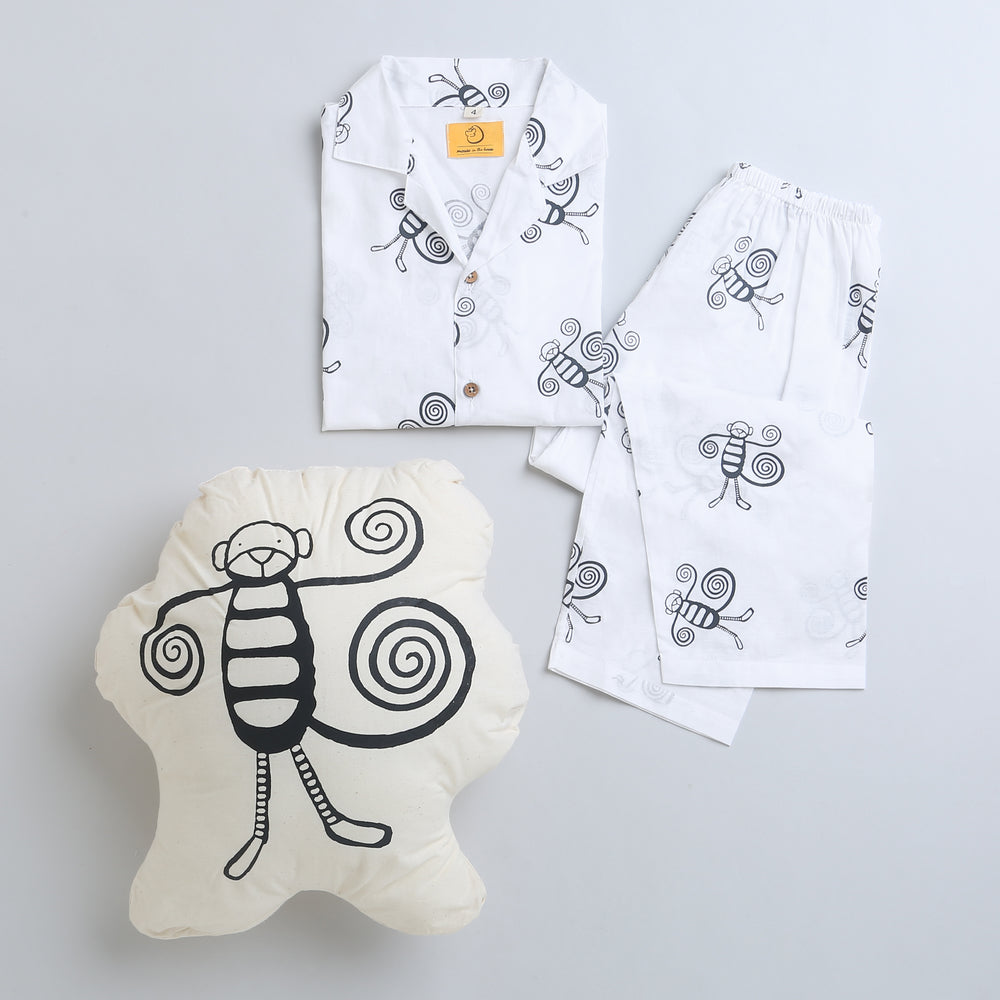 A Swinging Monkey- Unisex Kids Cotton Nightwear