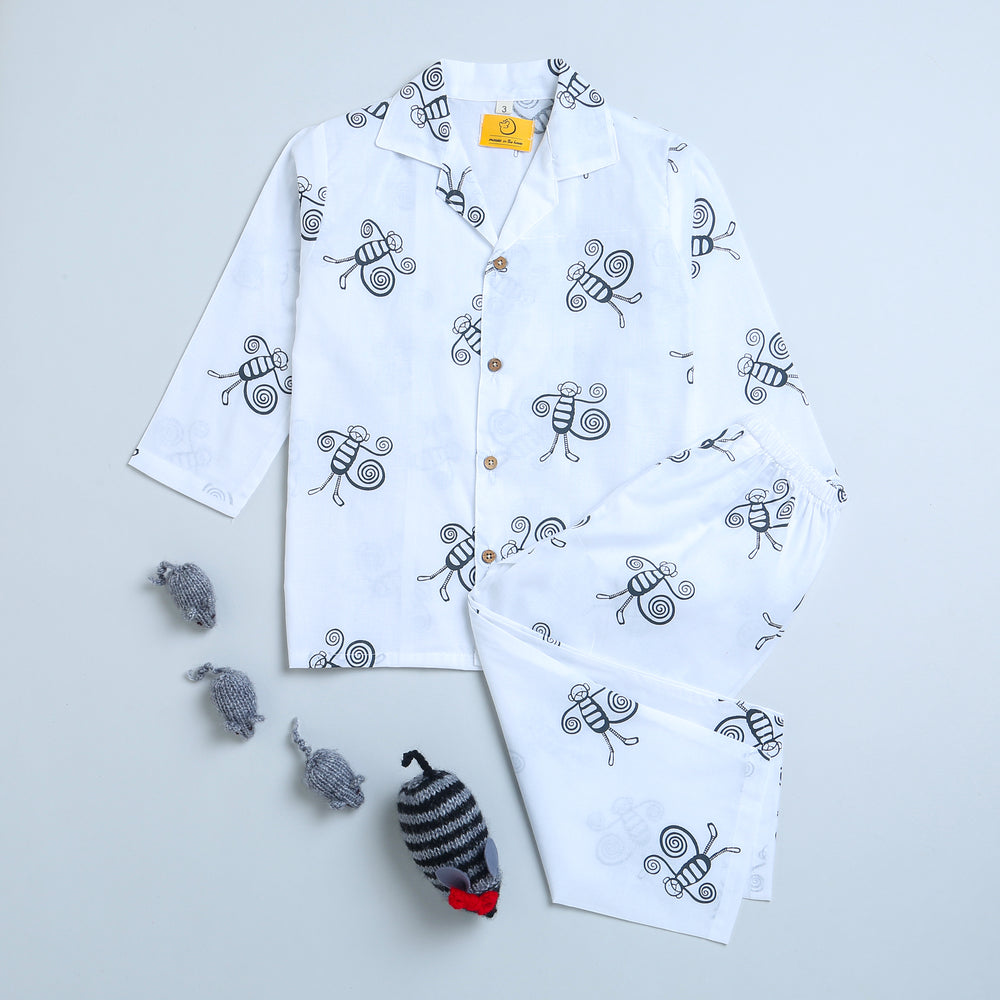 A Swinging Monkey- Unisex Kids Cotton Nightwear