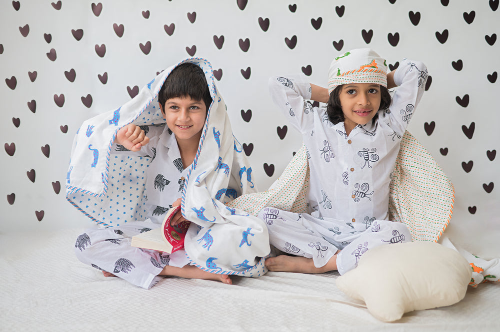 A Swinging Monkey- Unisex Kids Cotton Nightwear