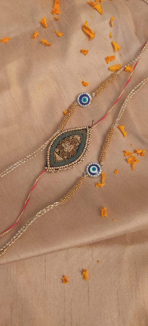 Combo of Evil Eye Rakhi-3