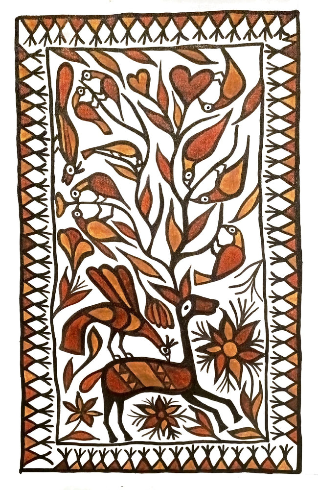 Maneckchand Mahto - Deer with Birds