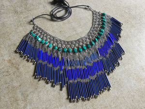 Blue Egyptian Fringe