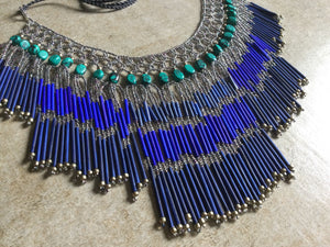 Blue Egyptian Fringe