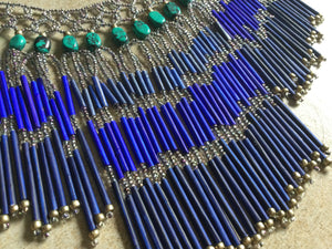 Blue Egyptian Fringe