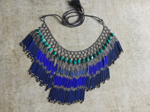 Blue Egyptian Fringe