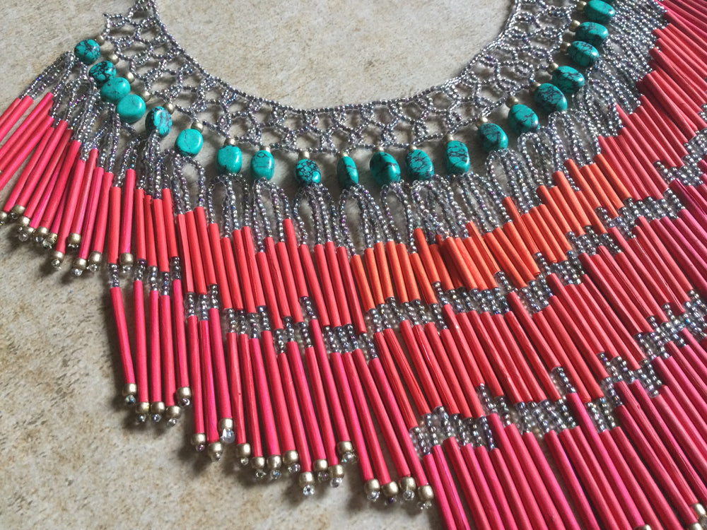 Red Egyptian Fringe