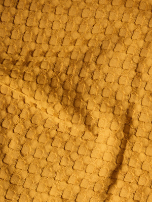 Honeycomb | Cotton Bamboo | Waffle | XL Bath Towel | Ochre