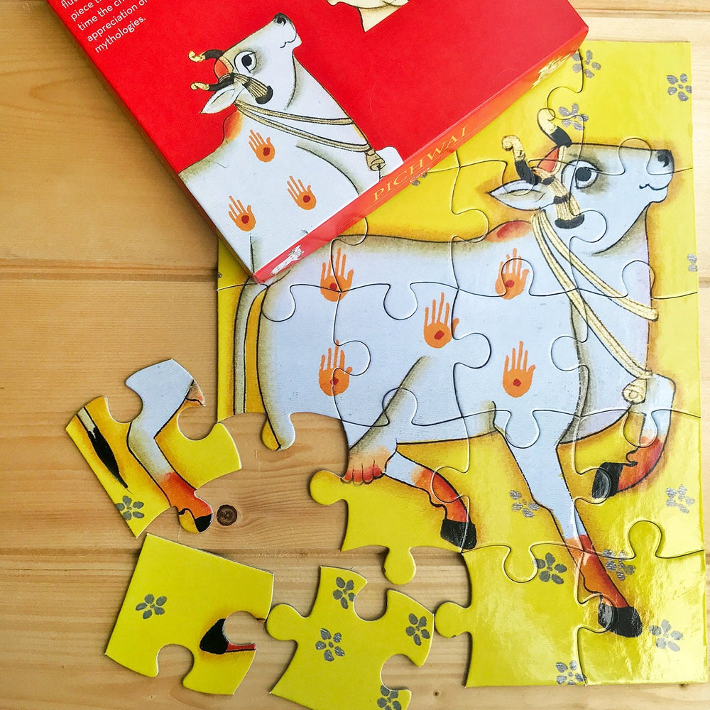 Jigsaw Puzzle 20 Pieces  - Pichwai Cows