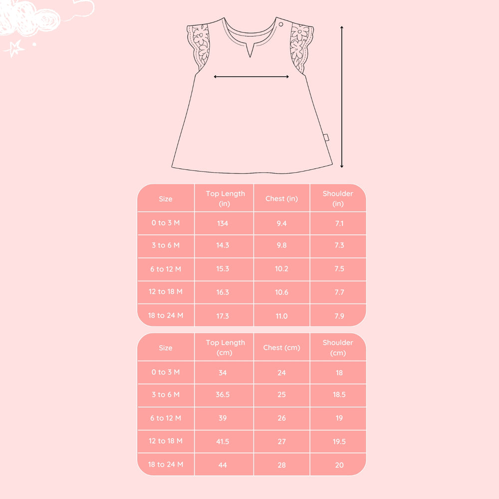 Baby Girl Pink Linen Frock with Lace