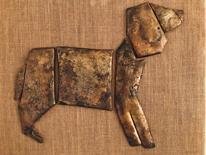 Dog, Metal Crafted - Framed