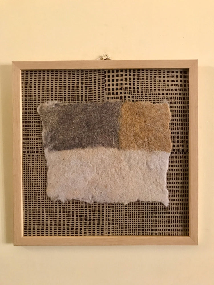 
                
                    Load image into Gallery viewer, Play of Color and Geometry, Felted Wool Art (Set of 4)
                
            