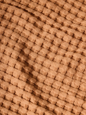 Chalk | Cotton | Waffle | Bath Towel | Salted Brick