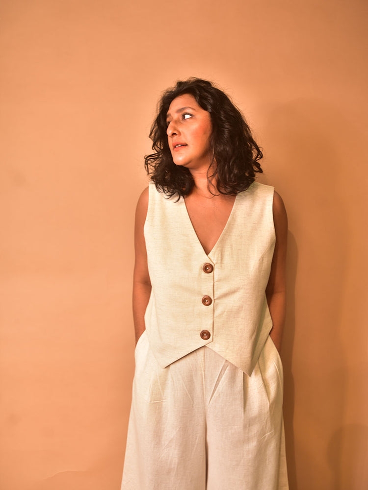 Amara Linen Vest