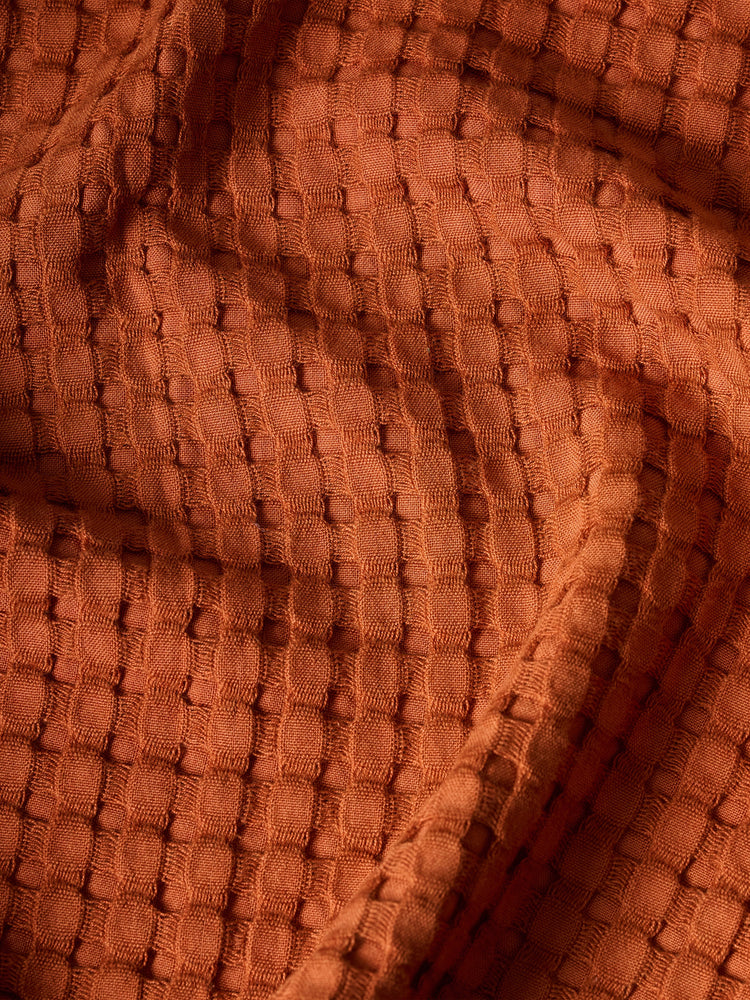Honeycomb | Cotton Bamboo | Waffle | XL Bath Towel | Sienna