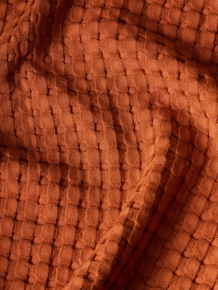 Honeycomb | Cotton Bamboo | Waffle | Bath Towel  | Sienna