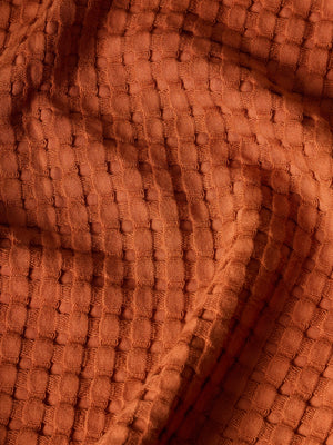 Honeycomb | Cotton Bamboo | Waffle | Bath Towel  | Sienna