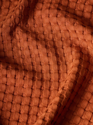 Honeycomb | Cotton Bamboo | Waffle | XL Bath Towel | Sienna